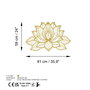 Wallity Lotussa-2 Accesorio Decorativo de Pared Dorado